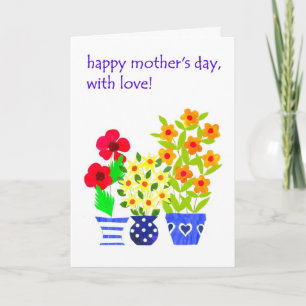 Tarjeta del día de la madre - Potencia de las flor