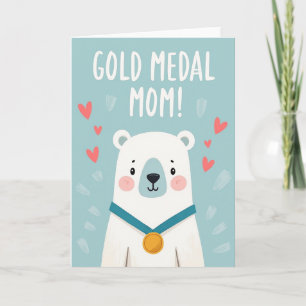Tarjeta del Día de la Madre Premio Oso Dulce