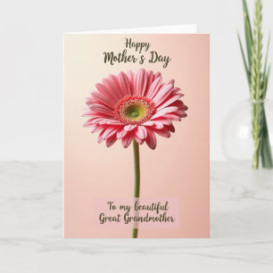 Tarjeta del Día de la Madre Radiant Daisy