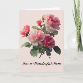 Tarjeta del Día de la Madre Ramo de Rosas Floral B