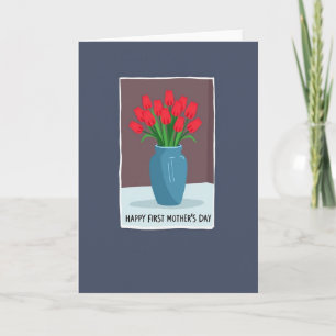 Tarjeta del Día de la Madre Red Blooms