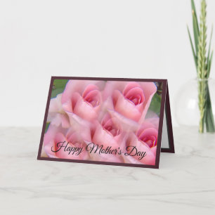Tarjeta del Día de la Madre Rosa Kaleidoscope Borg