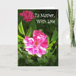 Tarjeta del día de la madre - rosas rosas rosadas