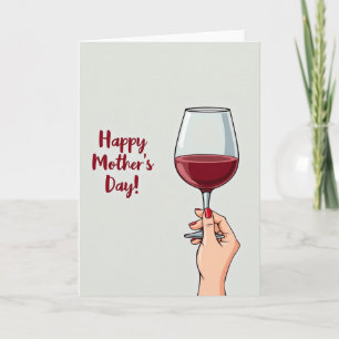 Tarjeta del Día de la Madre Ruby Nails
