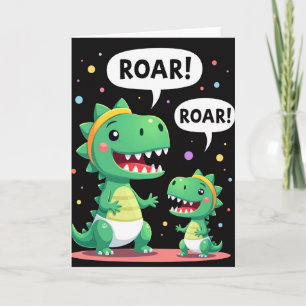 Tarjeta del Día de la Madre Rugido de Reptil