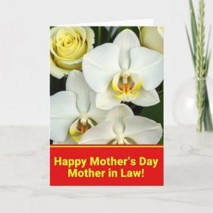 Tarjeta del Día de la Madre Serena Blanca