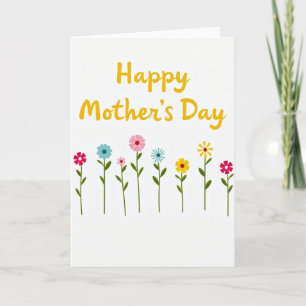 Tarjeta del Día de la Madre Soleado