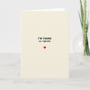 Tarjeta del Día de la Madre 'Soy tuyo' floral