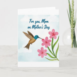 Tarjeta del Día de la Madre Sweet Bird Floral