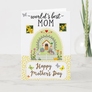 Tarjeta del Día de la Madre Sweet Cottage