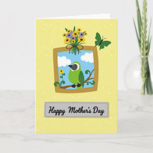 Tarjeta del Día de la Madre Sweet Green