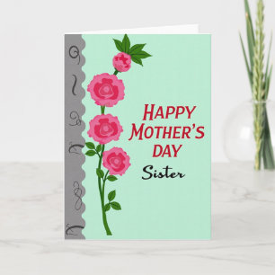 Tarjeta del Día de la Madre Tallo Verde