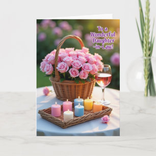Tarjeta del Día de la Madre Tarde Floral