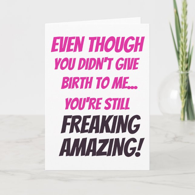 Tarjeta del Día de la Madre Tarjeta de la madre Pa (Anverso)