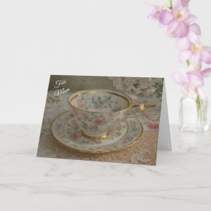 Tarjeta del Día de la Madre Teacup Tea Lover Art