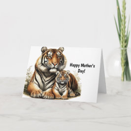 TARJETA DEL DÍA DE LA MADRE TIGER