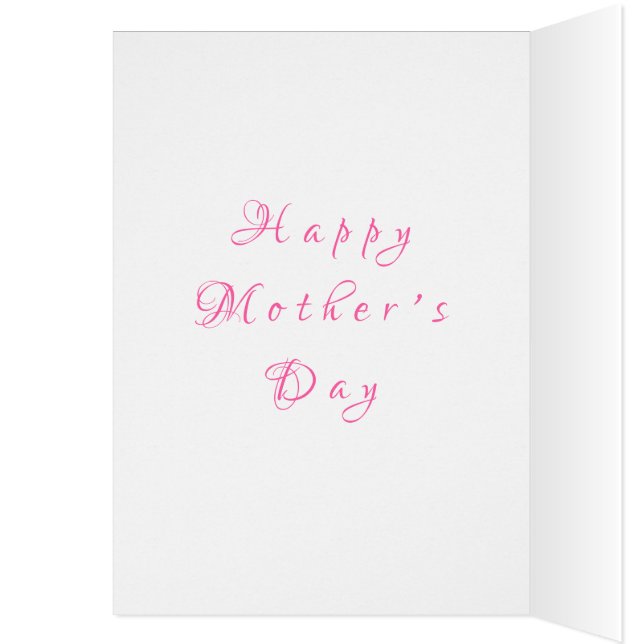 Tarjeta del Día de la Madre - Tu texto - Mariposa  (Interior (Izquierda))