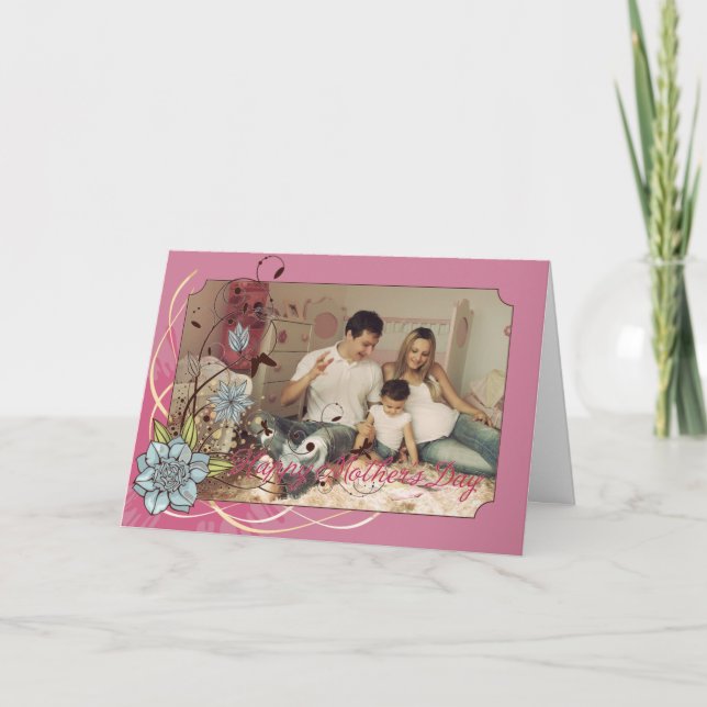 Tarjeta del Día de la Madre - Usa tu propia foto (Anverso)