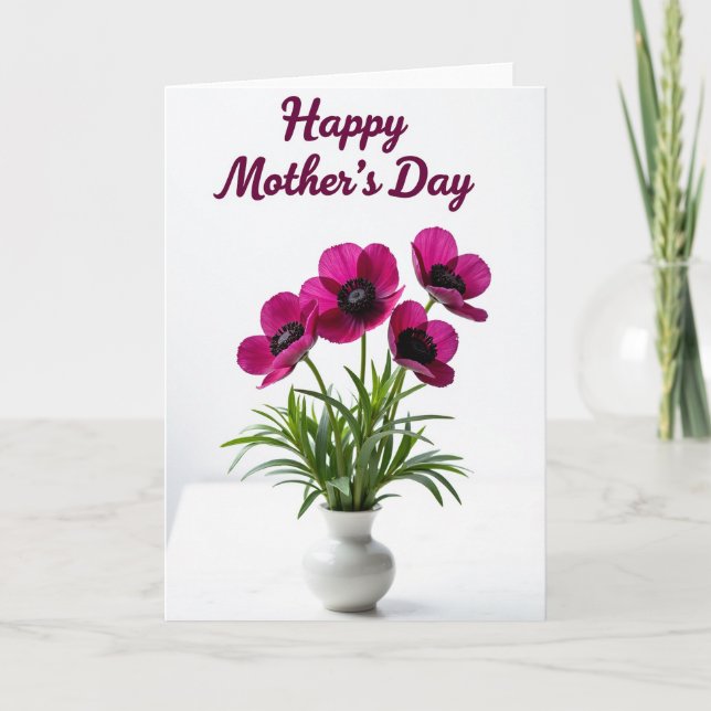 Tarjeta del Día de la Madre Velvet Core (Anverso)