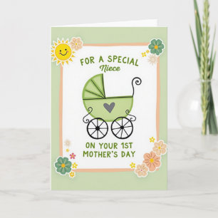 Tarjeta del Día de la Madre Verdant Carriage
