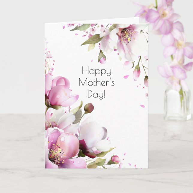 Tarjeta del Día de la Madre Vintage Rose (Orquídea)