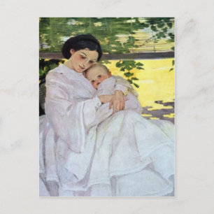 Tarjeta del día de la madre y el bebé