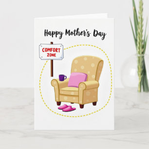 Tarjeta del Día de la Madre Zona de Comfort Dulce
