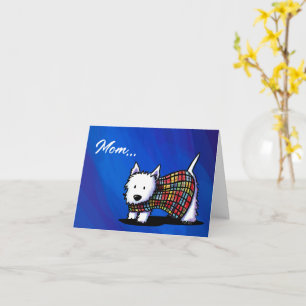 Tarjeta del Día de la Mamá de Westie