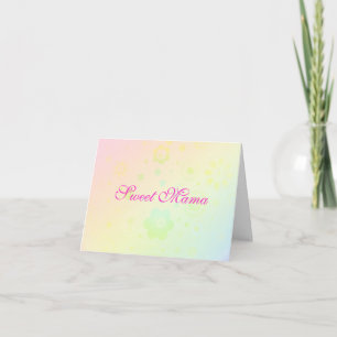 Tarjeta del día de la "mamá dulce" madre -