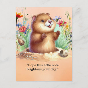 Tarjeta del Día de la Marmota – Felicitación Diver