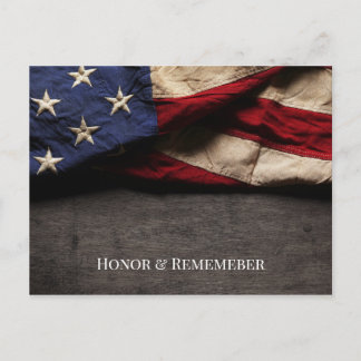 Tarjeta del día de la memoria Honor & Recuerda