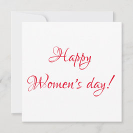 Tarjeta del día de la mujer