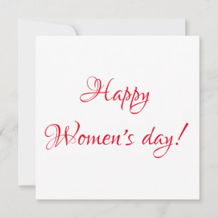 Tarjeta del día de la mujer