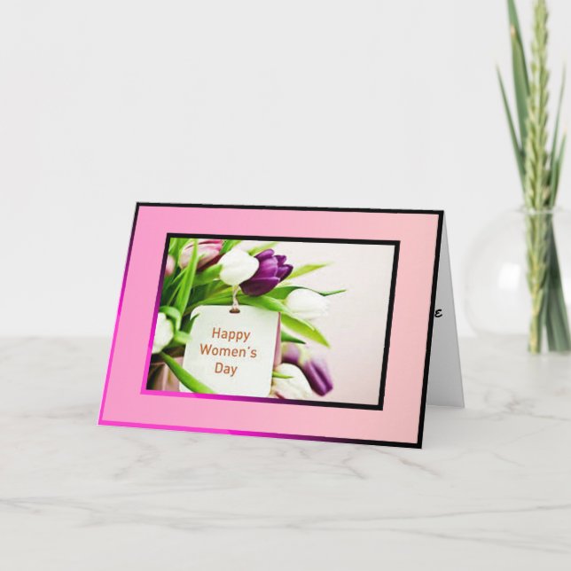 tarjeta del día de la mujer (Anverso)