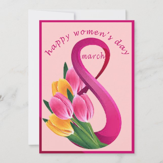 tarjeta del día de la mujer (Anverso)