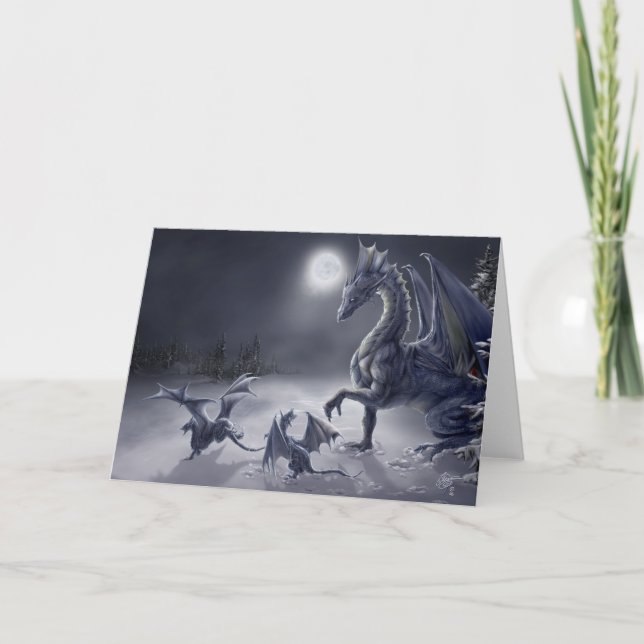 Tarjeta del día de la nieve (Anverso)