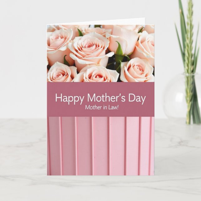 Tarjeta del Día de la Suegra de Rayas (Anverso)