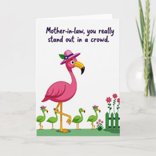 Tarjeta del Día de la Suegra Floral