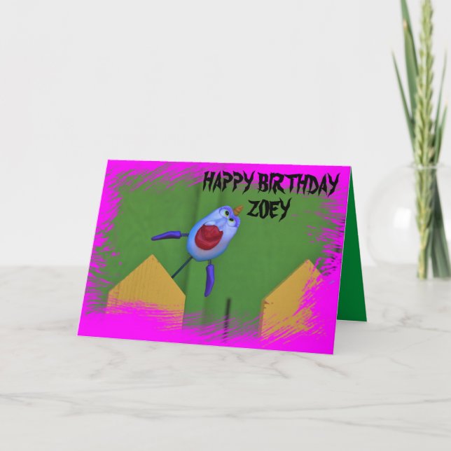 TARJETA DEL DÍA DE LA tarjeta de cumpleaños (Anverso)