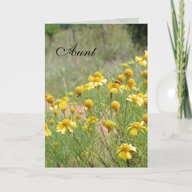 Tarjeta del día de la tía madre de Janz (Anverso)