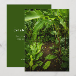 Tarjeta del Día de la Tierra de jardín tropical ve