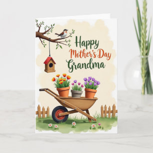 Tarjeta del Día de las Abuelas de Lunares