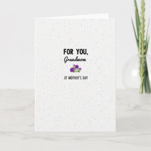 Tarjeta del Día de las Abuelas Florales