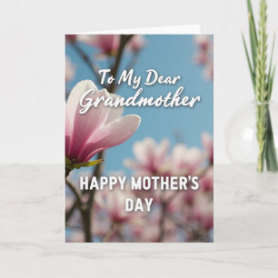 Tarjeta del Día de las Abuelas Florecer