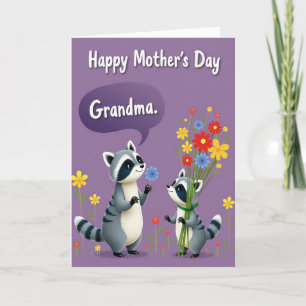 Tarjeta del Día de las Abuelas Lavanda