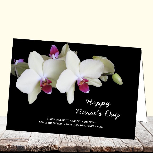 Tarjeta del día de las enfermeras — Orquídeas (Subido por el creador)