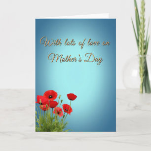 Tarjeta del Día de las Flores Escarlatas