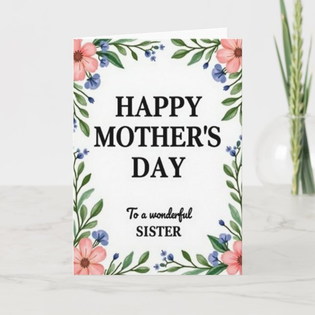Tarjeta del Día de las Hermanas Botánicas (Anverso)