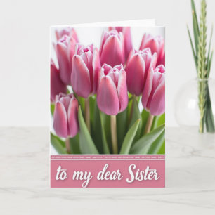 Tarjeta del Día de las Hermanas Florales Dulces