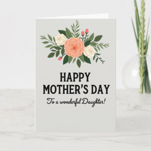Tarjeta del Día de las Hijas de Rayas